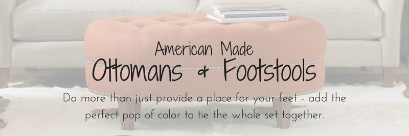 American Made Ottomans & Footstools, Amish Ottomans & Footstools
