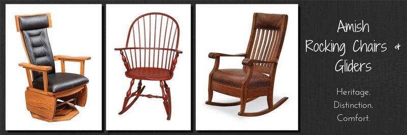 Amish rocking chairs, handcrafted in the USA